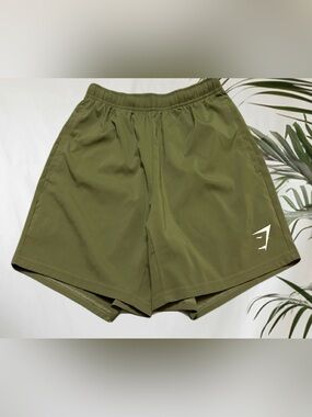 Gymshark  Men’s Olive Athletic Training Shorts M